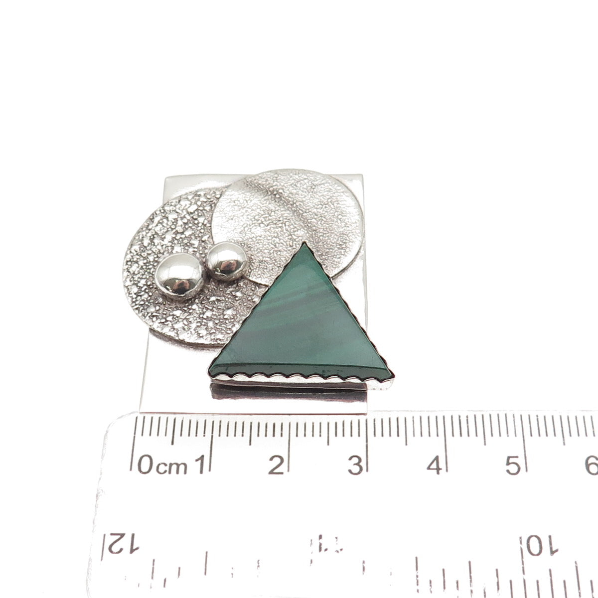 Jerry Cowboy Navajo CEB Old Pawn 925 Sterling Silver Vintage Malachite Bolo Tie