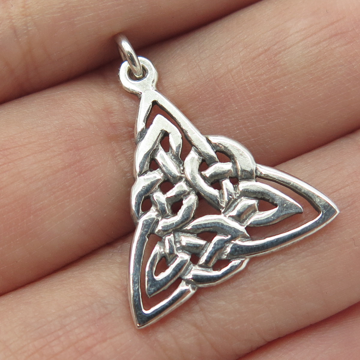 PSCL Peter Stone 925 Sterling Silver Vintage Celtic Trinity Knot Pendant