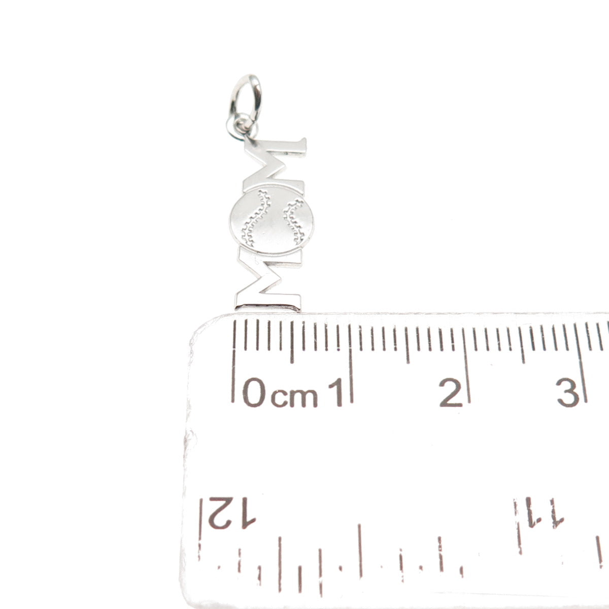 Rembrandt RQC 925 Sterling Silver Vintage Baseball Mom Mini Charm Pendant