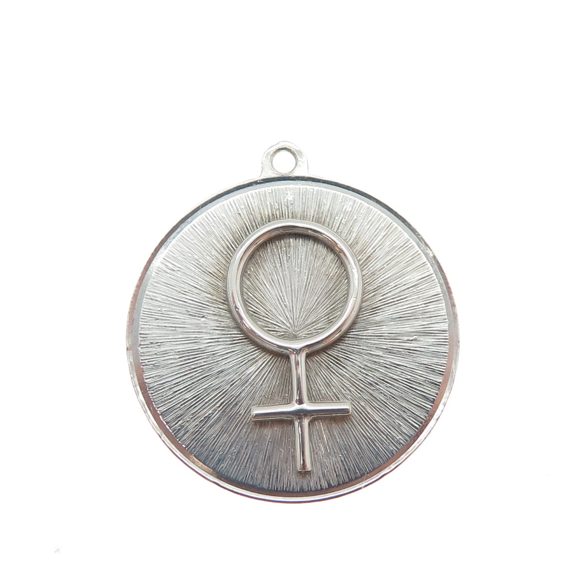 ANGELA CUMMINGS 925 Sterling Silver Vintage Female Symbol Charm Pendant