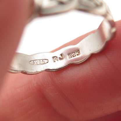 Avon & RJ Graziano 925 Sterling Silver Vintage Celtic Knot Band Ring Size 6.25