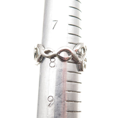 Charles Winston 925 Sterling Silver Vintage Celtic Knot Ring Size 8