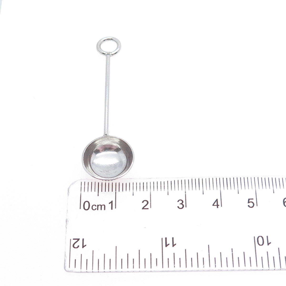 925 Sterling Silver Vintage Snuff Spoon / Ladle Charm Pendant