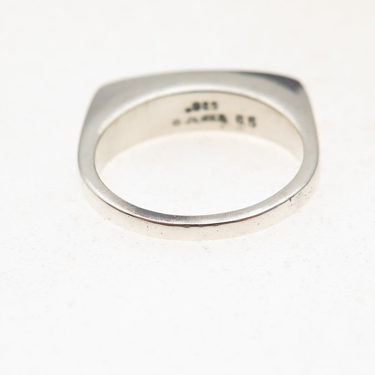 Lisa Jenks 925 Sterling Silver Vintage Modernist Bar Oxidized Ring Size 6