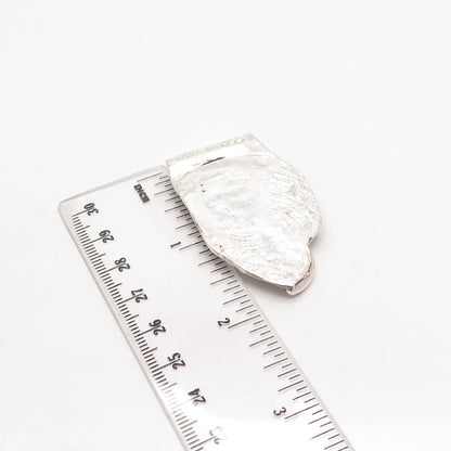 925 Sterling Silver Vintage Abstract Slide Pendant