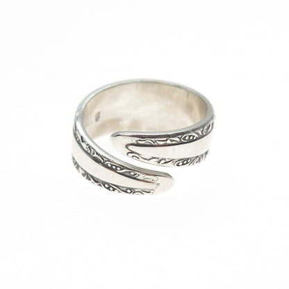 TOWLE 925 Sterling Vintage Sleeping Beauty Turquoise Adjustable Ring Size 4.5