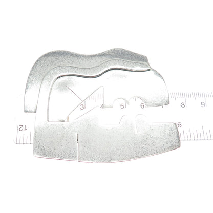 925 Sterling Silver Vintage Mexico Modernist Couple Kiss Pin Brooch