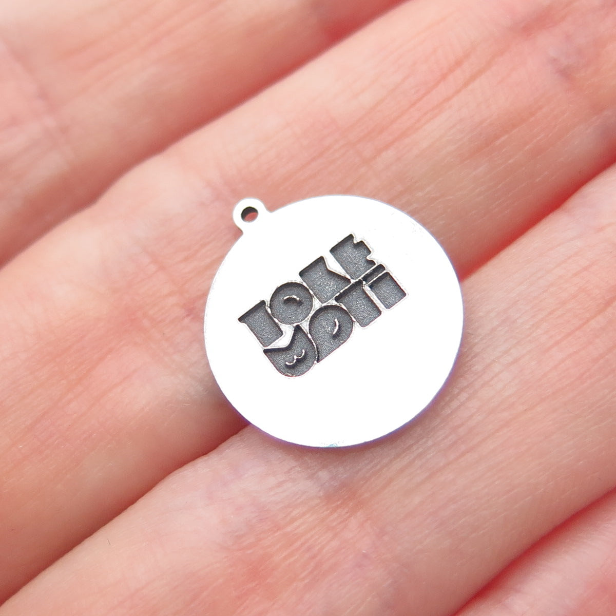 TOKEMOTI 925 Sterling Silver Aries Zodiac Sign Oxidized Minimalist Charm Pendant