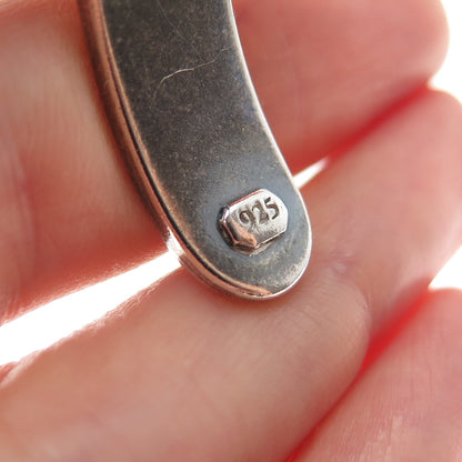 925 Sterling Silver Vintage Woven Oxidized Adjustable Cuff Bracelet 6.75"