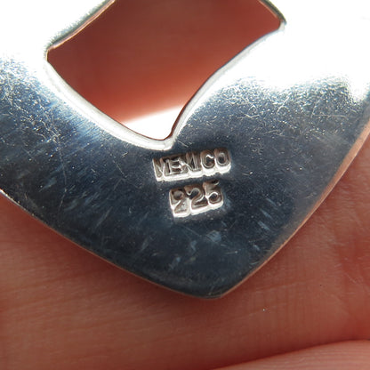 NINOS CHAMMO 925 Sterling Silver Vintage Mexico Modernist Dangle Earrings