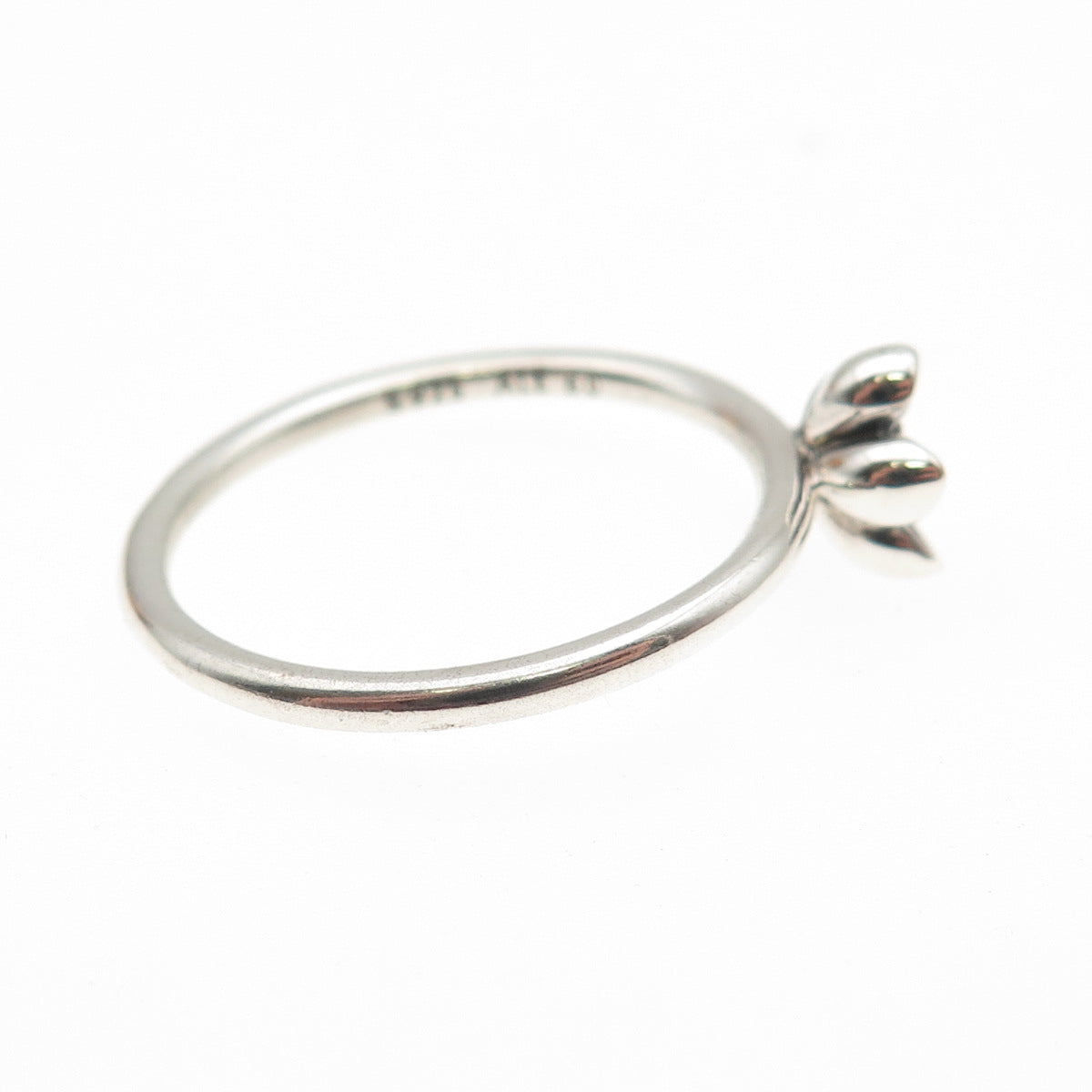 PANDORA 925 Sterling Silver Enamel Cherry Blossom Ring Size 9
