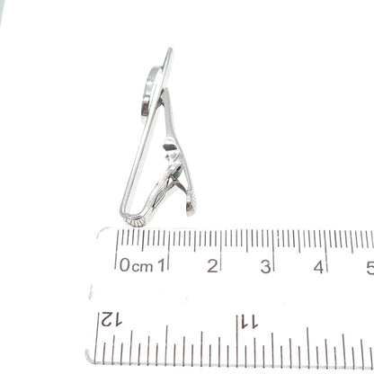 SWANK 925 Sterling Silver Vintage Engravable Tie Clip