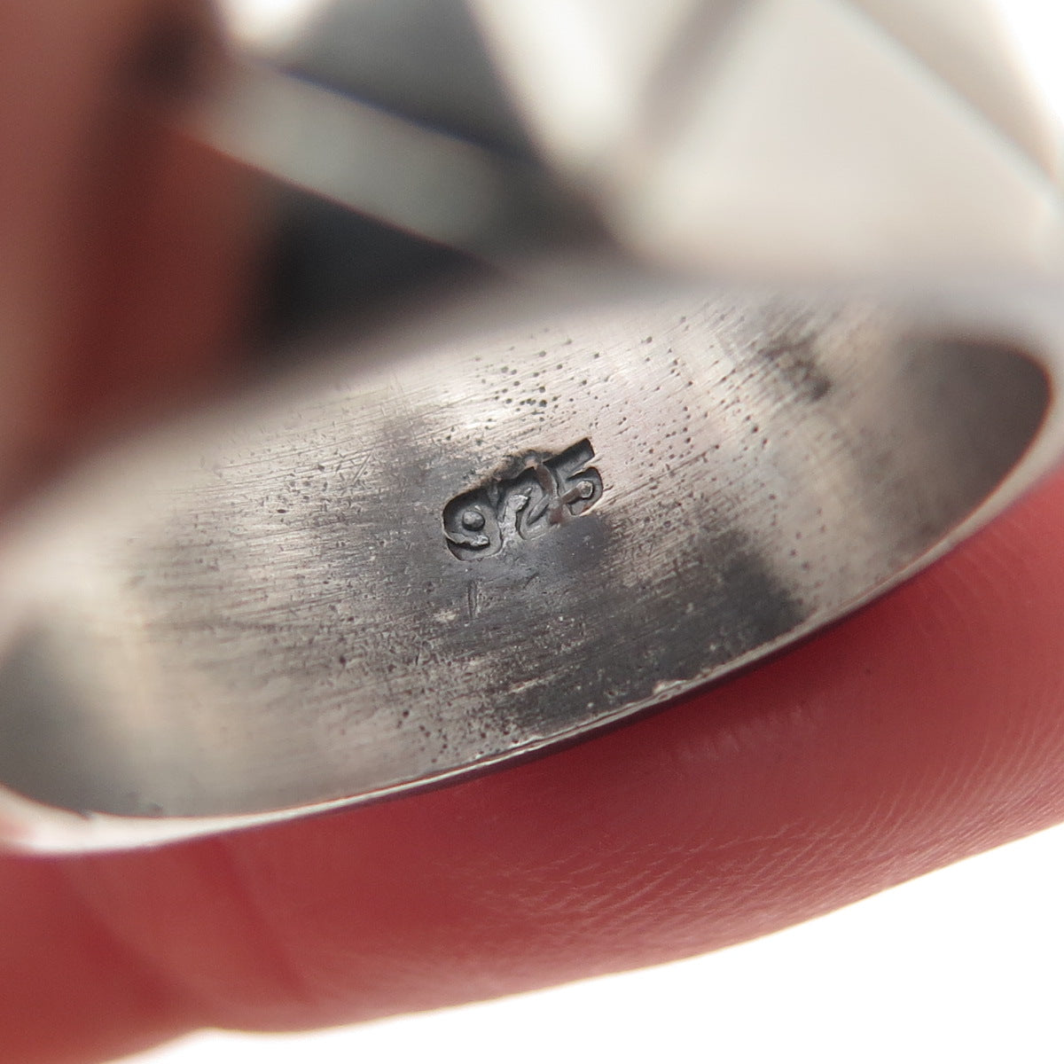 925 Sterling Silver Vintage Mexico X-Shape Geometric Band Ring Size 7.5