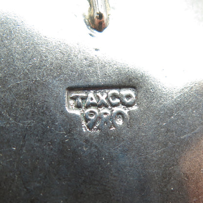 980 Silver Vintage Mexico Modernist Geometric Large Pendant