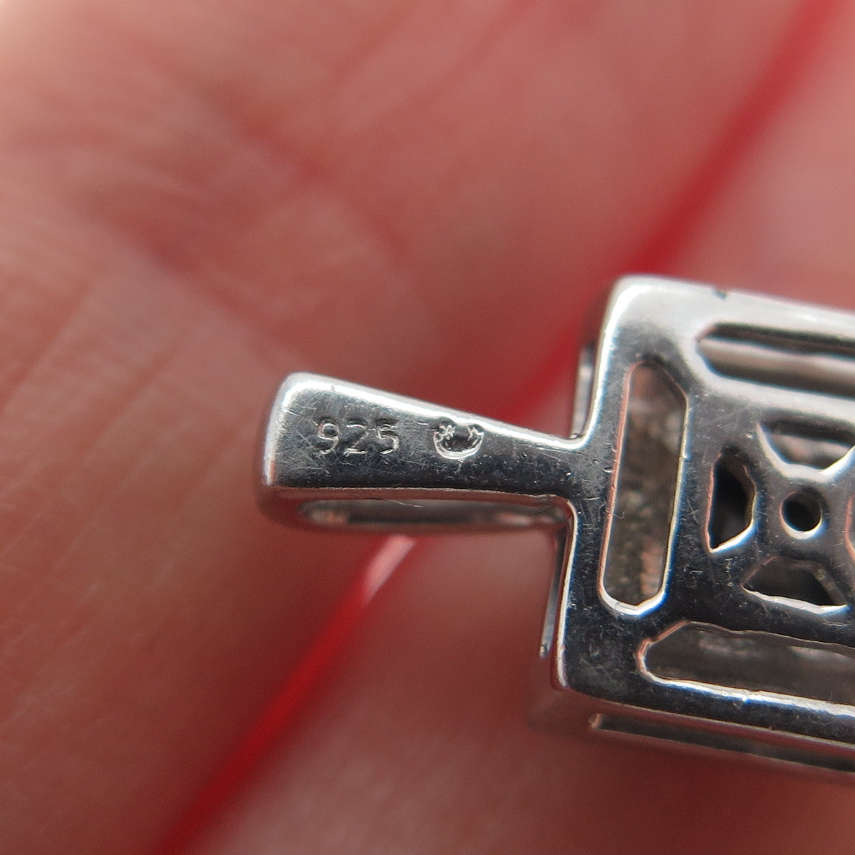 925 Sterling Silver Real Black Spinel Gemstone Minimalist Pendant