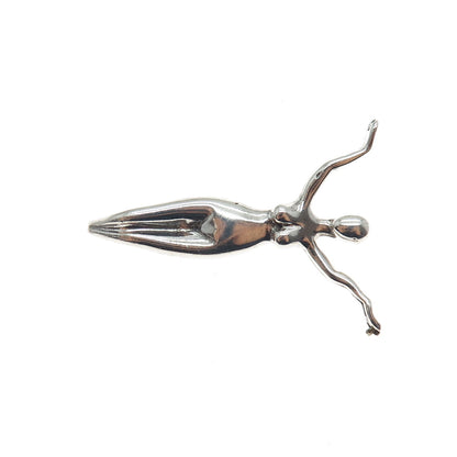 DON DESIGNS 925 Sterling Silver Vintage Mykonos Goddess Slide Pendant
