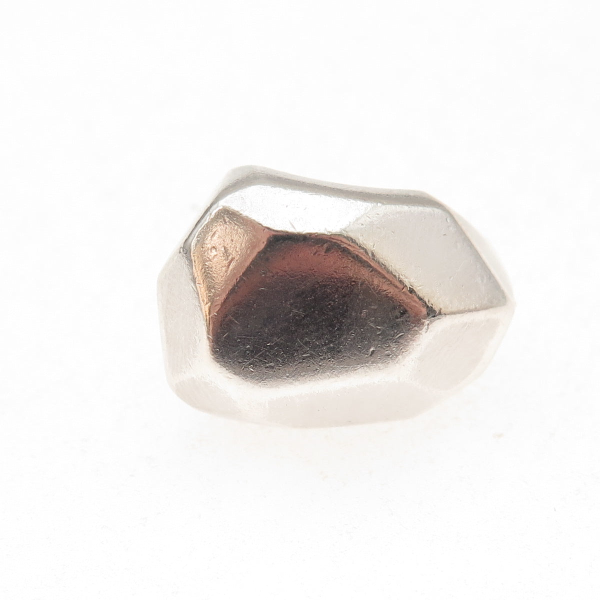 Nanis 925 Sterling Silver Vintage Modernist Dome Oxidized Ring Size 6