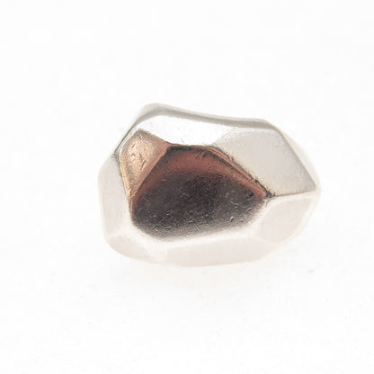 Nanis 925 Sterling Silver Vintage Modernist Dome Oxidized Ring Size 6