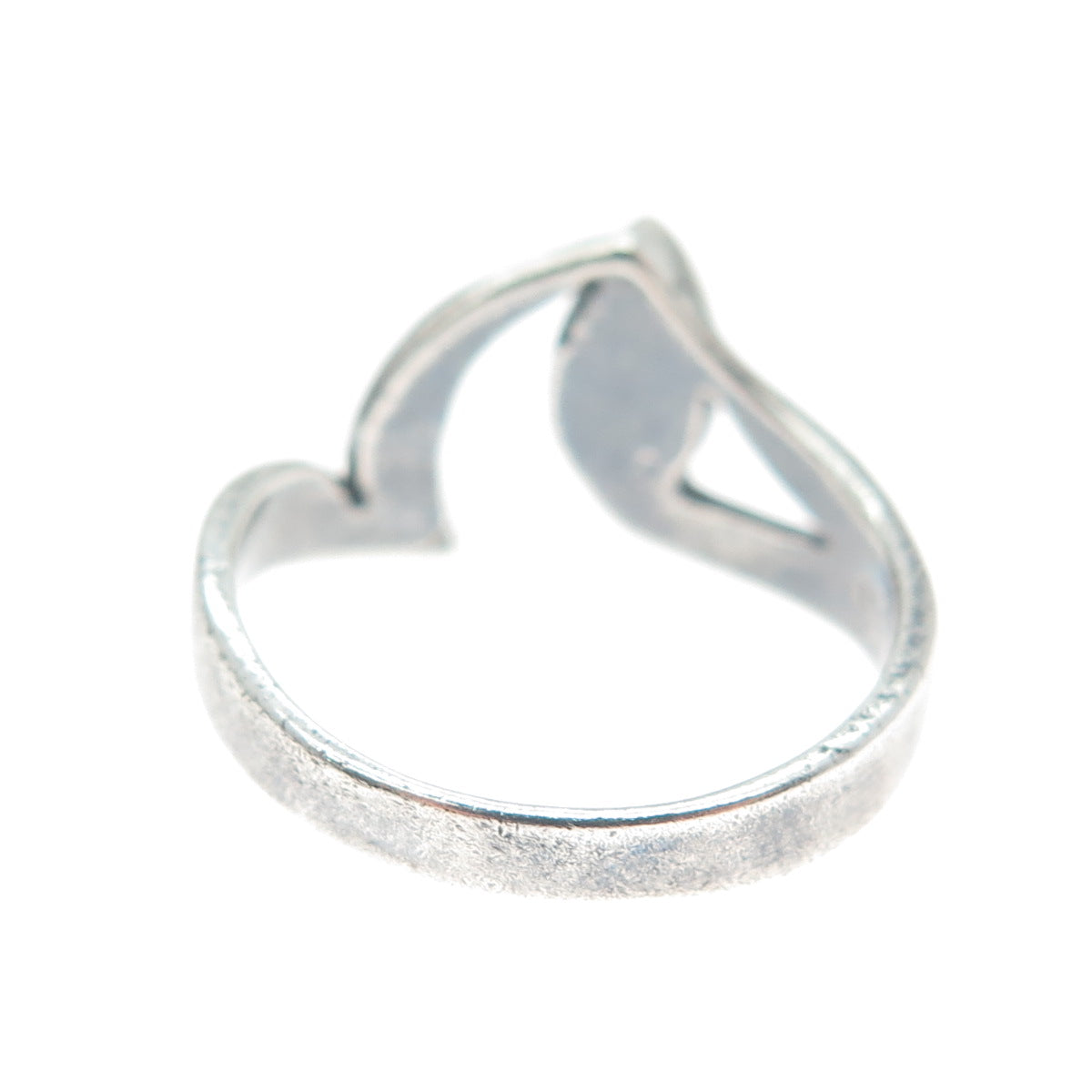 925 Sterling Silver Vintage Real Bisbee Turquoise Modernist Ring Size 7.5