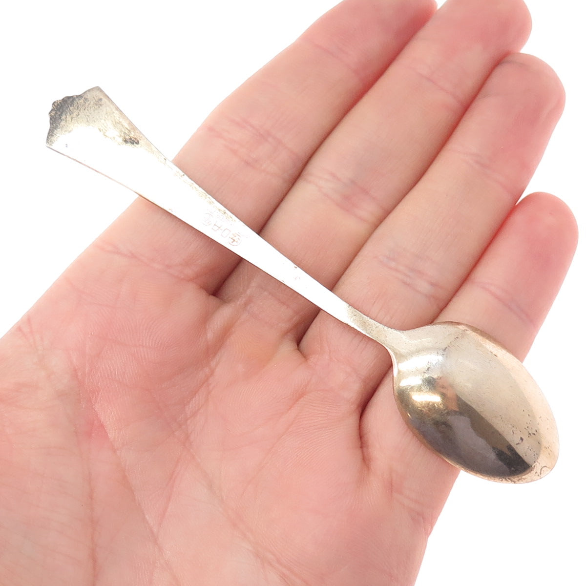 DAVID ANDERSEN 925S Sterling Gold Plated Vintage Norway Enamel Coffee Spoon