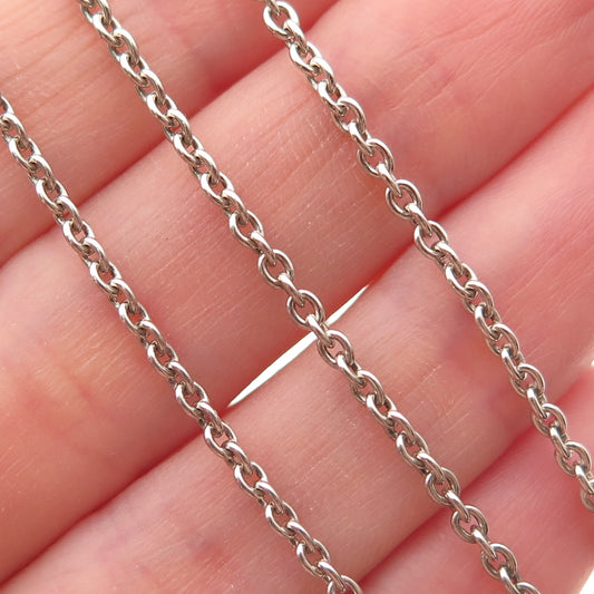 Pandora 925 Sterling Silver Cable Chain Necklace 18"