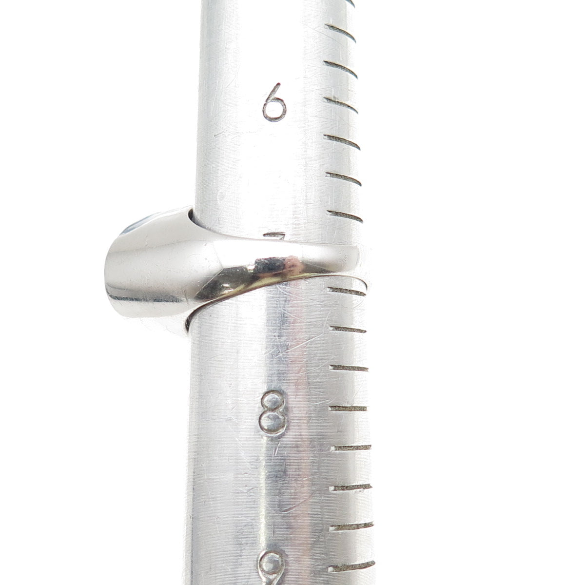 925 Sterling Silver Enamel Real Blue Topaz Modernist Ring Size 7