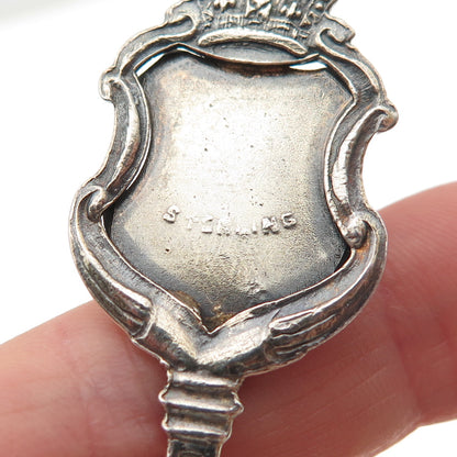 925 Sterling Silver Antique 1906 Canada Enamel Stephen House Coffee Spoon
