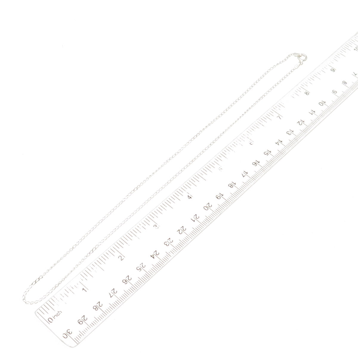 925 Sterling Silver Curb Chain Necklace 18"