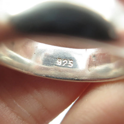 925 Sterling Silver Vintage Classic Wedding Band Ring Size 6