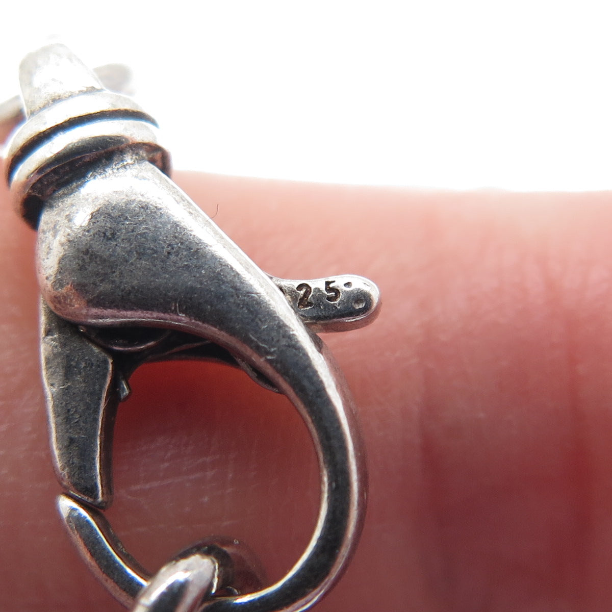 LOVE LEIGH DESIGNS 925 Sterling Vintage Iolite Bracelet Adjustable Lobster Clasp