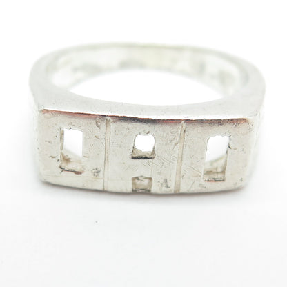 925 Sterling Silver Vintage "DAD" Ring Size 8.25