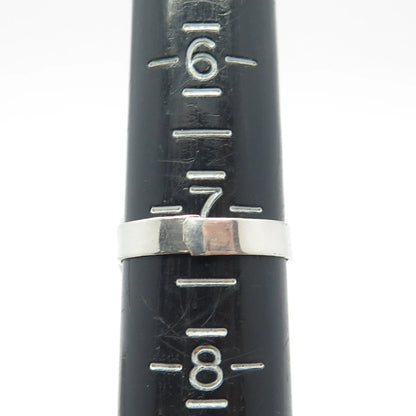 925 Sterling Silver Vintage Tribal Bead Adjustable Ring Size 7.25