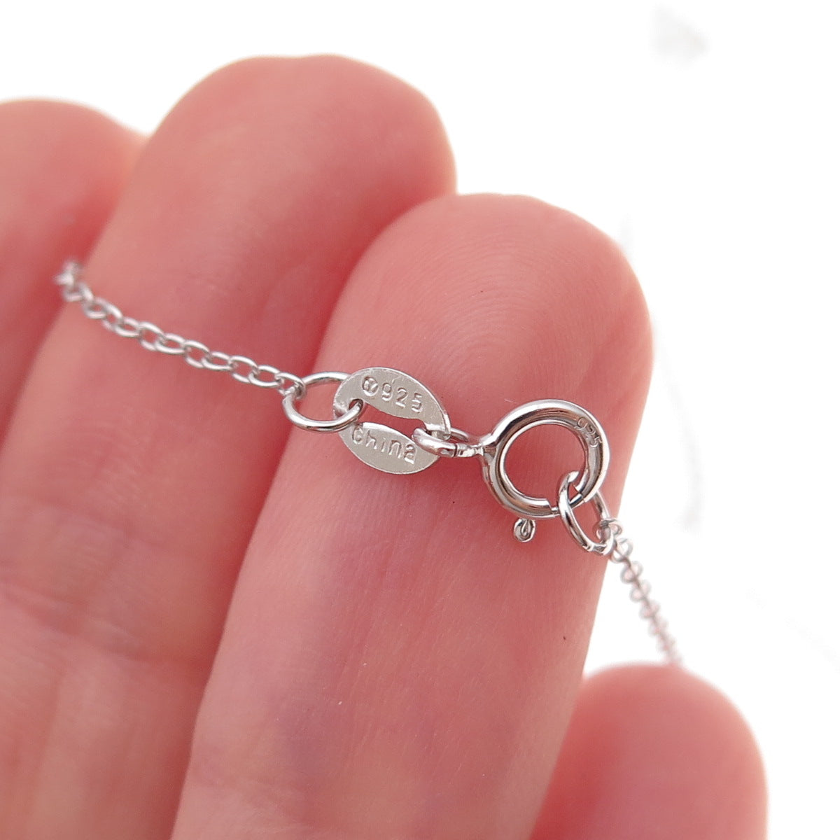 925 Sterling Silver Cable Chain Necklace 18"