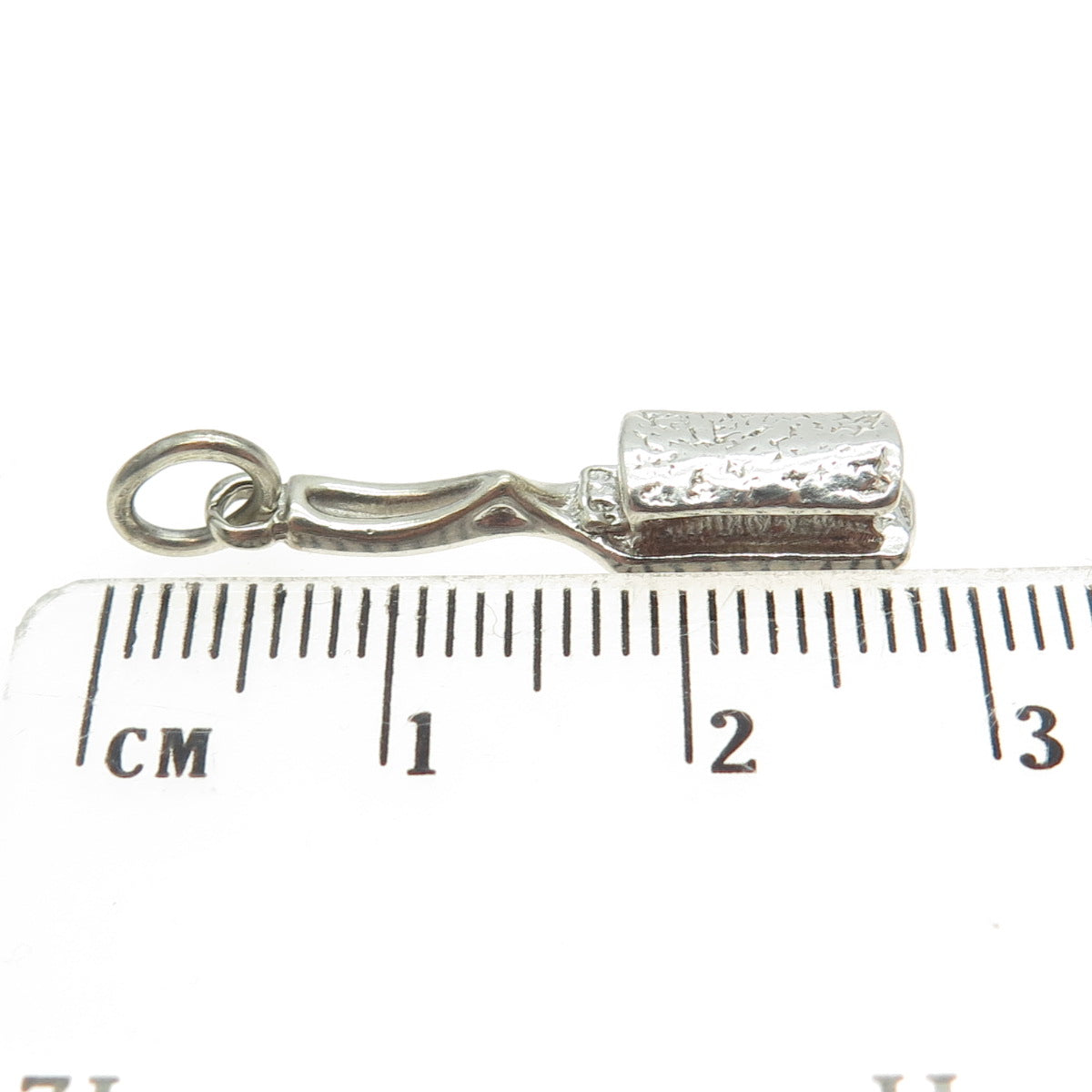 925 Sterling Silver Vintage Toothbrush Charm Pendant