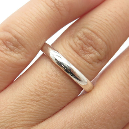 925 Sterling Silver Vintage Michelle Albala Classic Band Ring Size 8