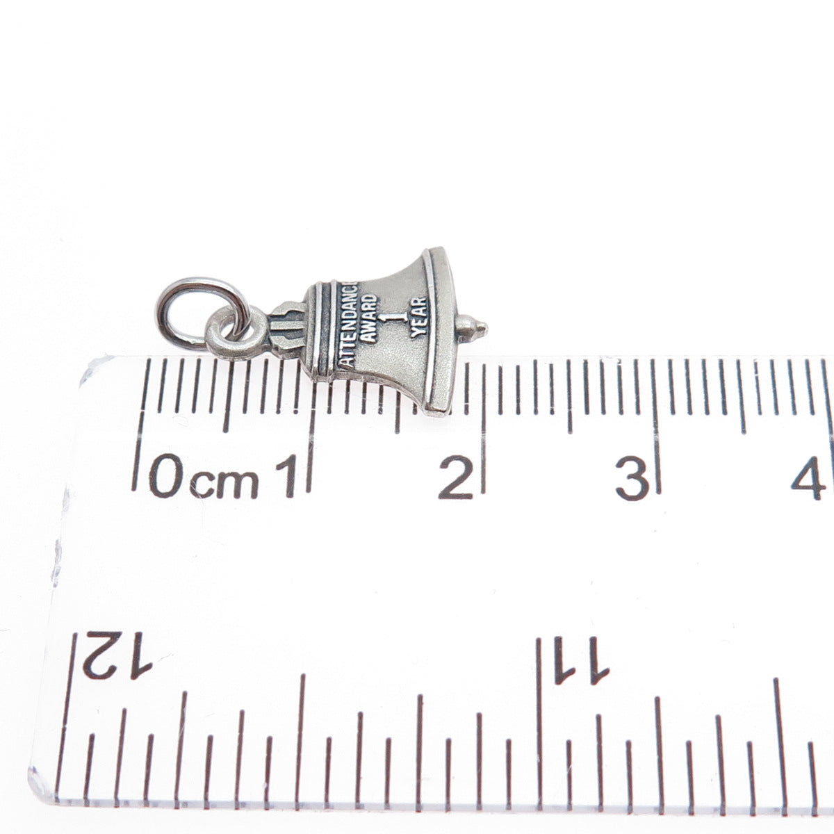 LGB BALFOUR Sterling Vintage Bell Telephone 1 Year Attendance Award Mini Pendant