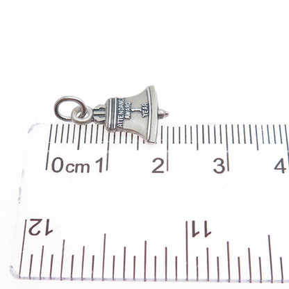 LGB BALFOUR Sterling Vintage Bell Telephone 1 Year Attendance Award Mini Pendant