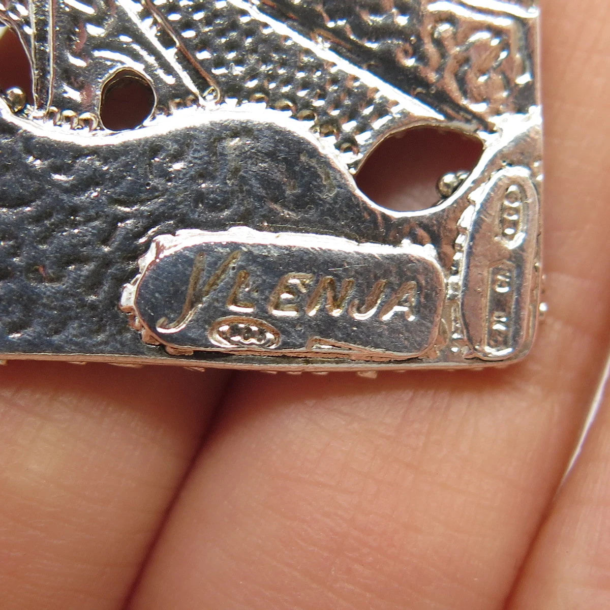 925 Sterling Silver Vintage Ylenja by Glauco Creazioni Rolo Chain Necklace 14"