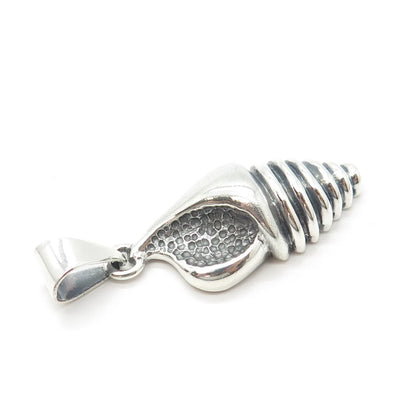 925 Sterling Silver Vintage Seashell Pendant