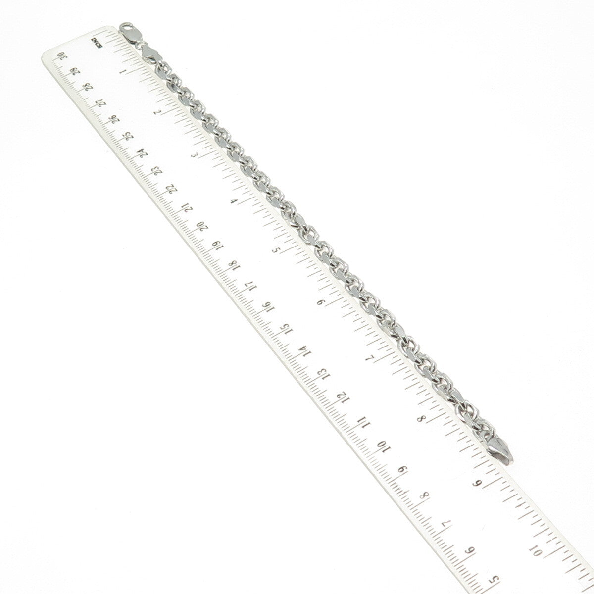 KARIZIA SPA KA 1772 Sterling Silver Italy Cable Link Bracelet 8.5"