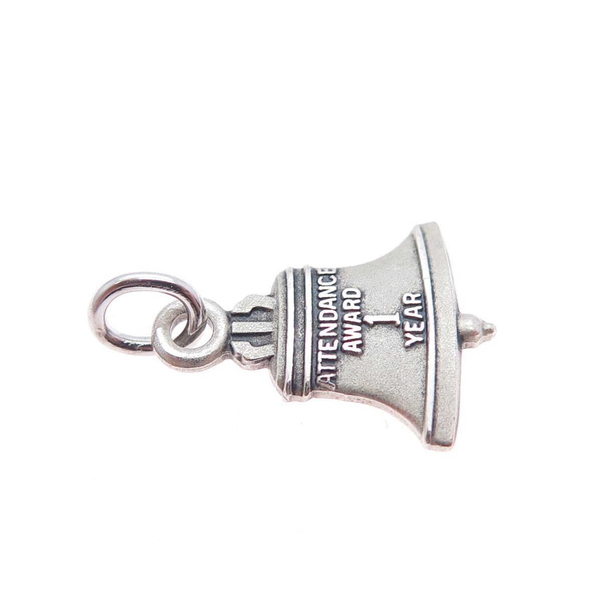 LGB BALFOUR Sterling Vintage Bell Telephone 1 Year Attendance Award Mini Pendant