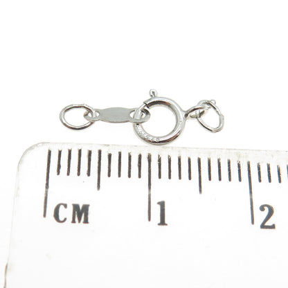 925 Sterling Silver SET of 14 Spring Ring Lock Clasps for Bracelet / Necklace