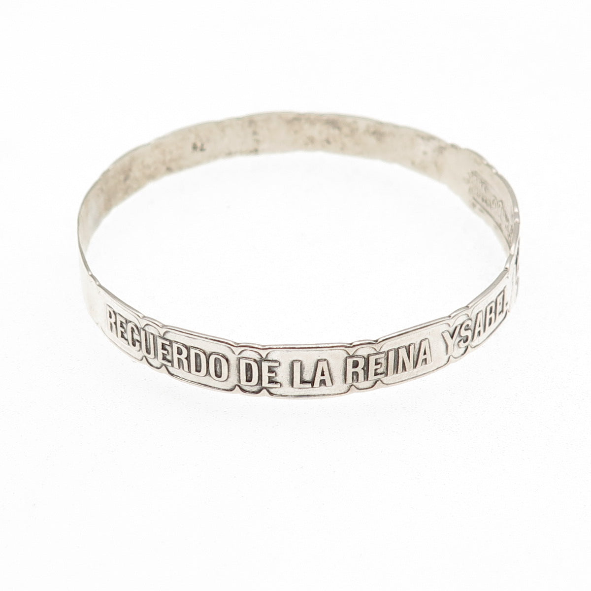 GORHAM Sterling Silver Antique 1893 World's Fair Chicago Bangle Bracelet 7.5"