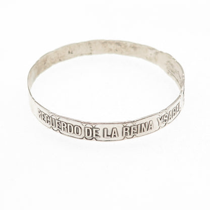 GORHAM Sterling Silver Antique 1893 World's Fair Chicago Bangle Bracelet 7.5"