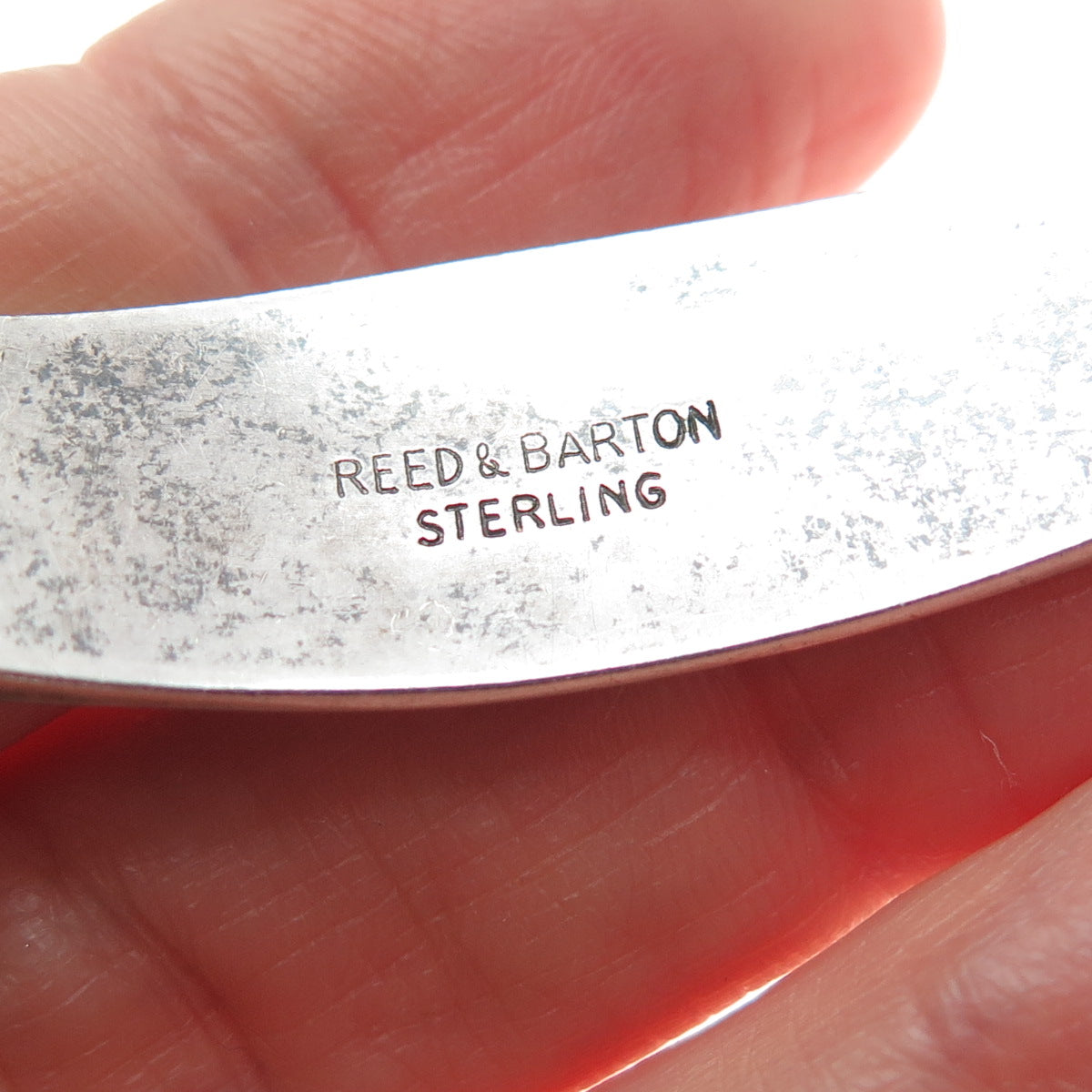 REED & BARTON Sterling Vintage 1967 Grande Renaissance Adjustable Bracelet 6.5"