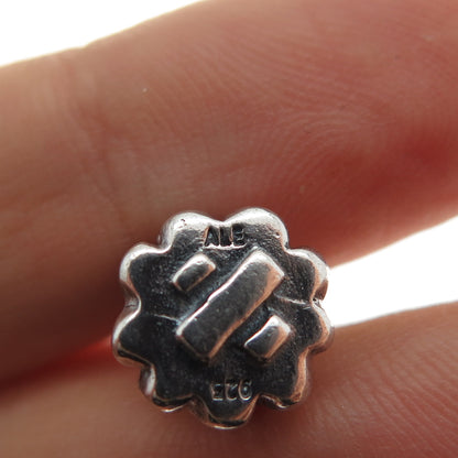 PANDORA 925 Sterling Silver & Gold Christmas Tree Slide Bead Charm