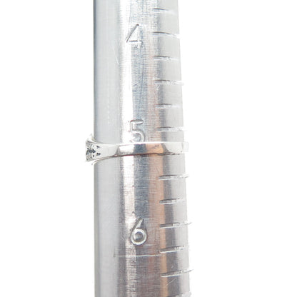 925 Sterling Silver Vintage Real Abalone Shell Swirl Oxidized Ring Size 5.25