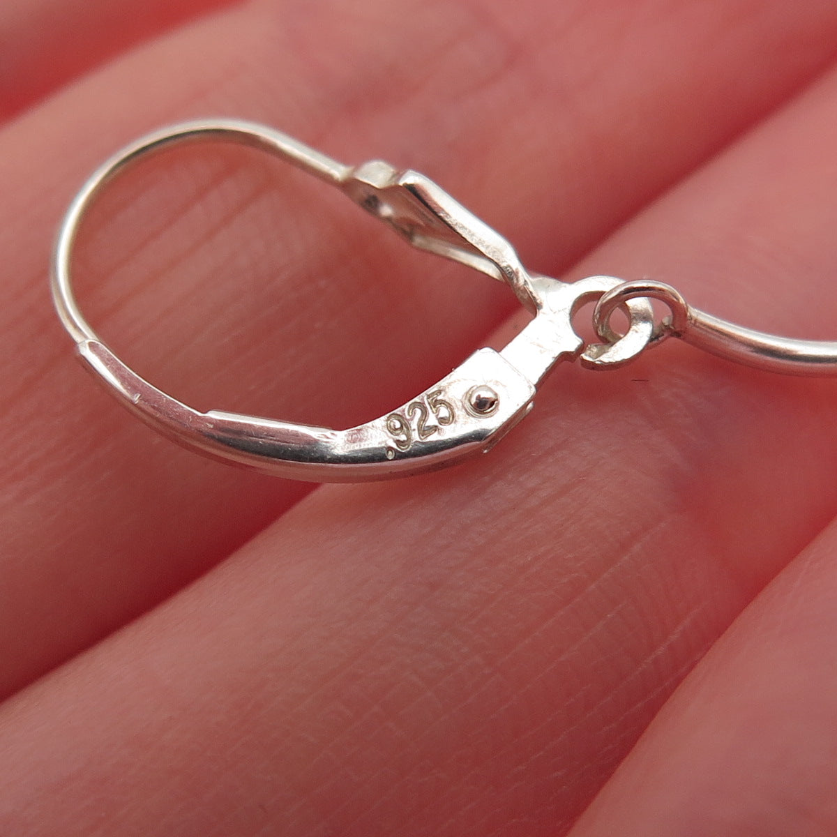 925 Sterling Silver Smoky Crystal Wavy Drop Dangle Earrings