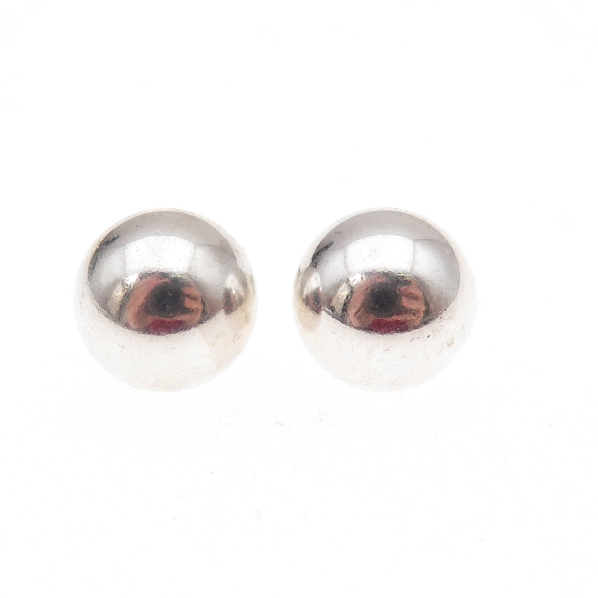 Tiffany & Co. 925 Sterling Silver Vintage HardWear 10mm Ball Stud Earrings