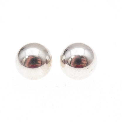 Tiffany & Co. 925 Sterling Silver Vintage HardWear 10mm Ball Stud Earrings